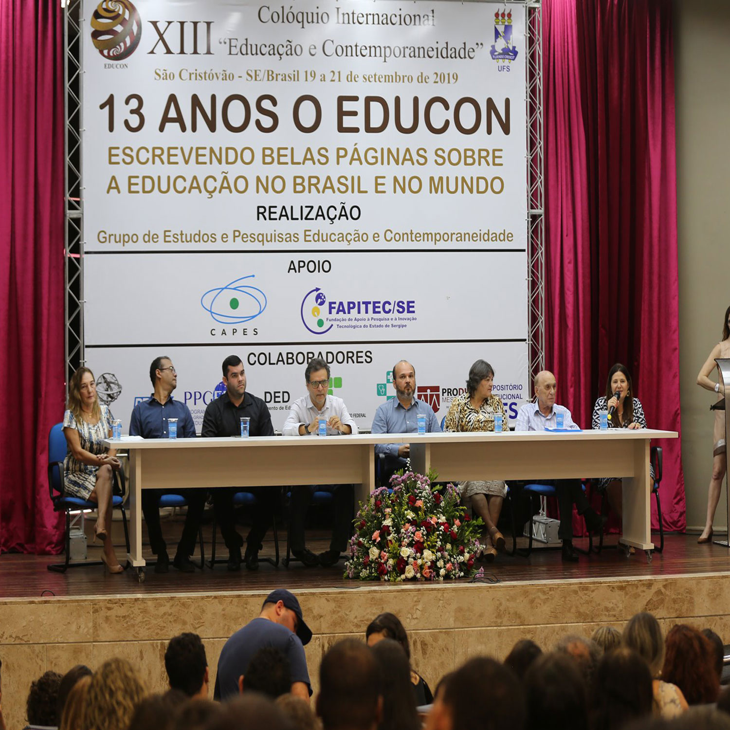 Abertura do  XIII Colóquio Internacional Educação e Contemporaneidade 